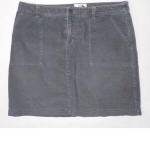 The North Face Womens Gray Corduroy Skirt Size L Casual Outdoor Gorpcore